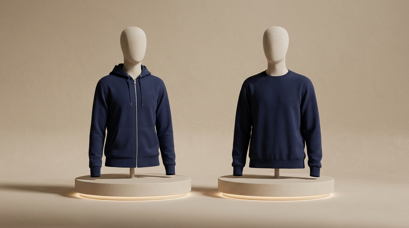 Full-Zip Winter Hoodie & Crewneck Sweatshirt Fleet